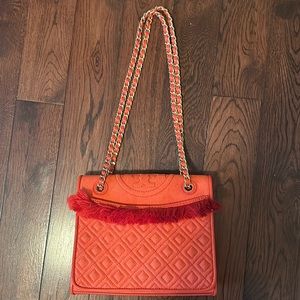 Tory Burch women’s cross body. (Made with fabric)